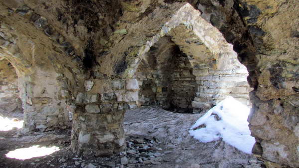 A historic stone caravanserai in the Pakbood area