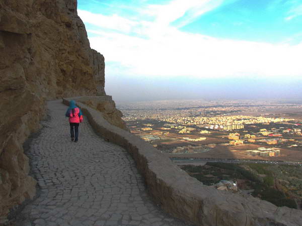 Towards the top of Sofeh Mount