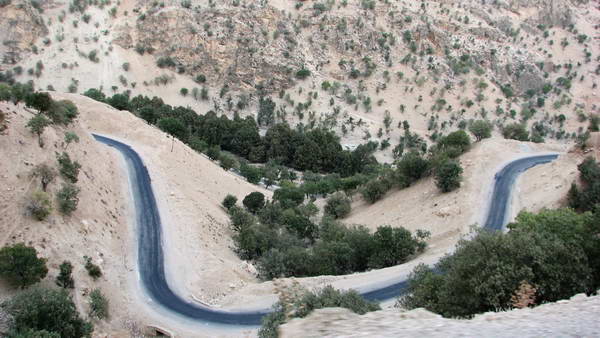 The route from Lordegan town to Atashgah waterfalls