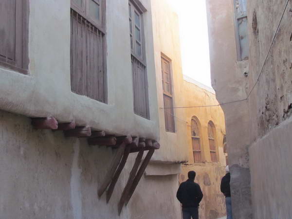Narrow alleys in the old texture of Bushehr port
