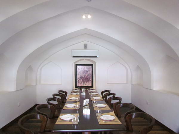 A dining room in the Historical Arca restaurant