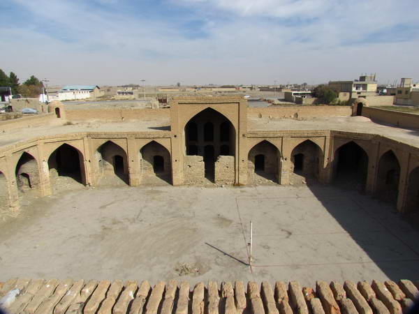A historical caravanserai next to Barsian Mosque