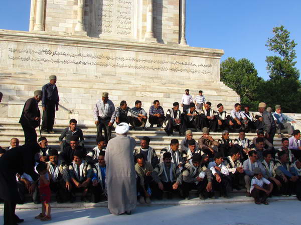 Tourists of the Tomb of Ferdowsi