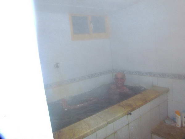 In a hot bath of Larijan Spa