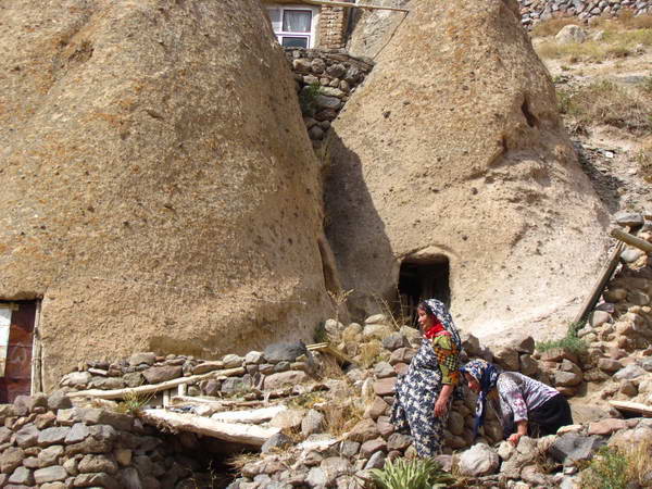 Kandovan village, with houses dug into the rocks
