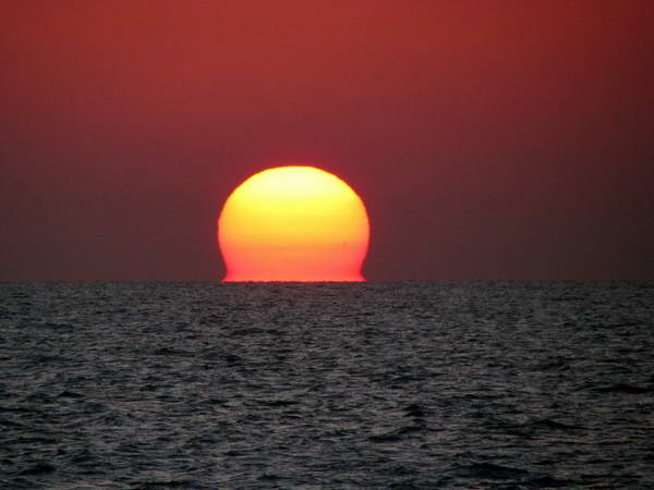 Sunset in Bandar Bushehr beach