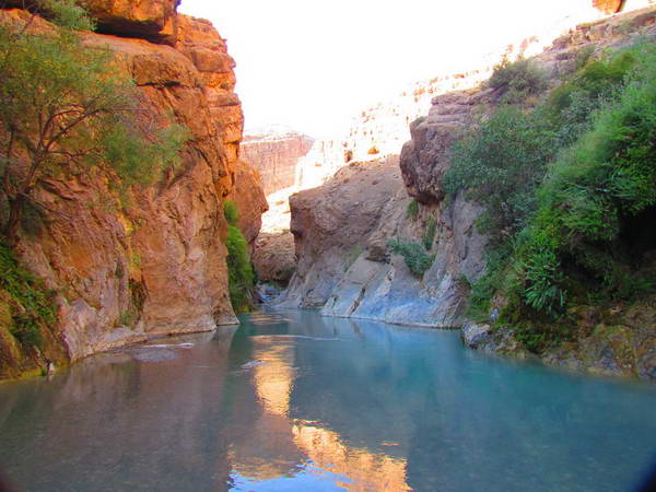 Bibi Seyedan waterfalls and river