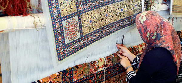 Iranian carpet weavers