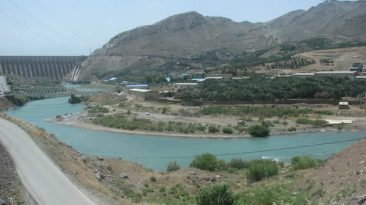 Sepid Rud River & Dam in Manjil city