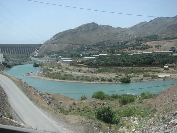 Sepid Rud River & Dam in Manjil city