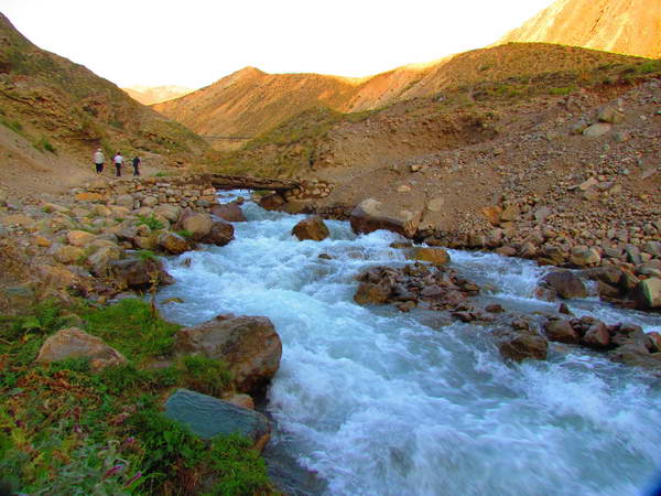Daryuk river in climbing to Dokhaharan peak in the northwest of Damavand mountain