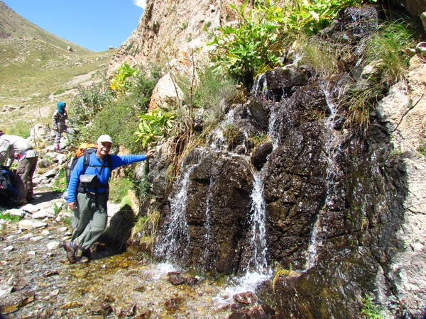 Chehel Cheshmeh in climbing to Dokhaharan peak in the northwest of Damavand mountain