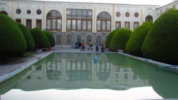 The courtyard of Museum of Contemporary Art of Isfahan