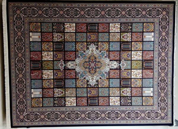 Iranian Carpet (Persian Rug) - Framed design