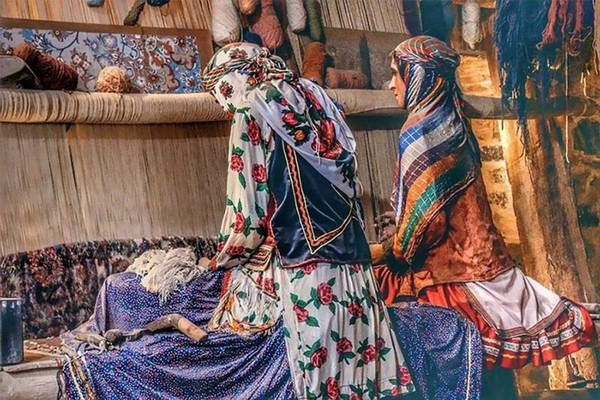 Iranian rural carpet weavers