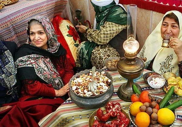 Shab-e Yalda night stay along with family elders