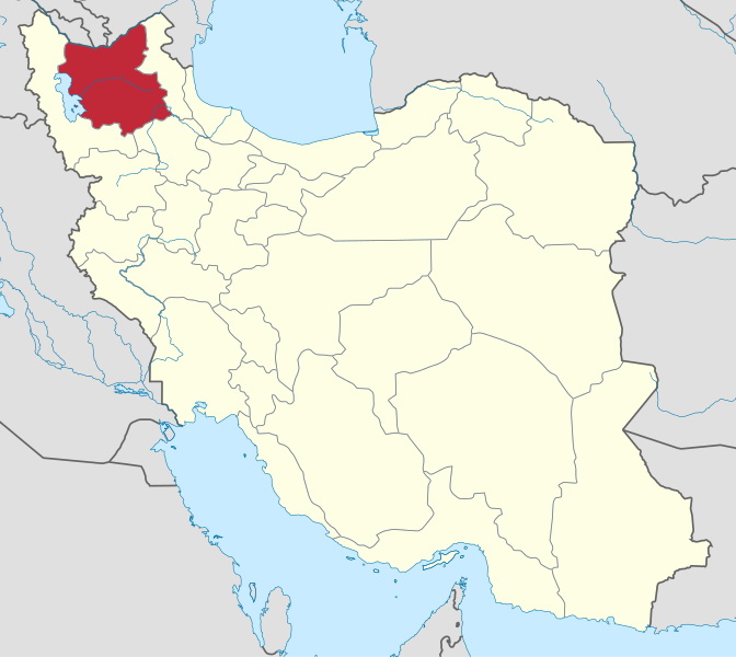 East Azerbaijan Province Map