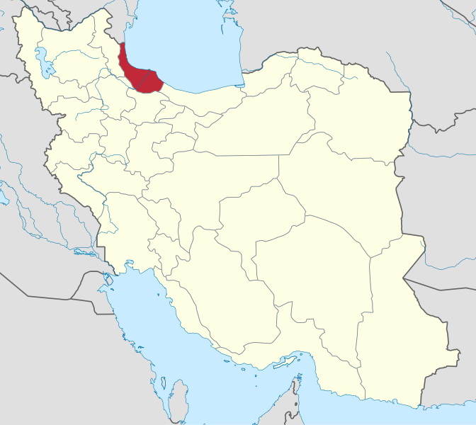 Gilan Province Map