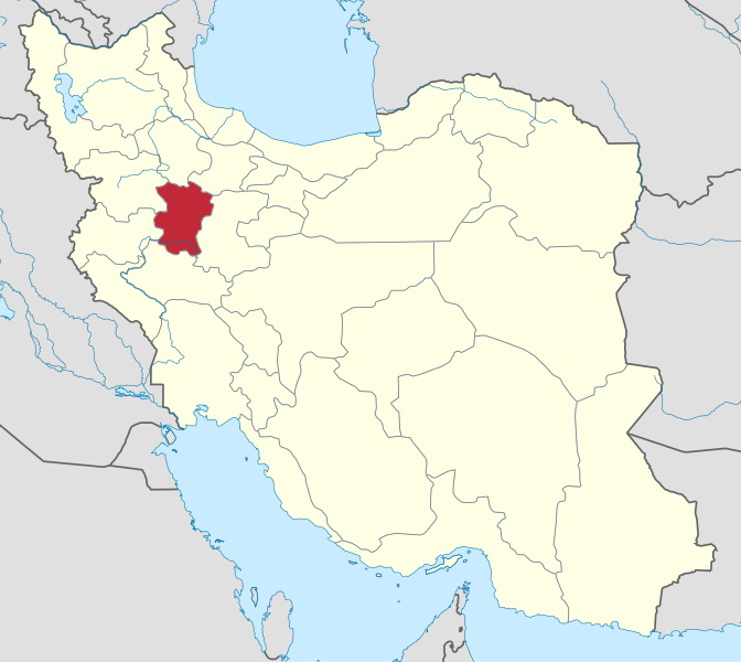 Hamadan Province Map