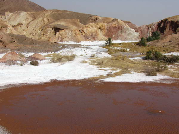 Salty soils near the spring of Garmeh village