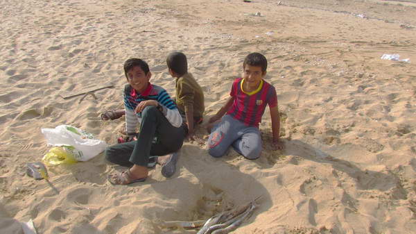 Youngsters of Chiruyeh Village, a costal village