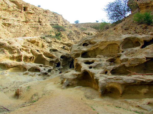 At the beginning of Chahkooh Canyon