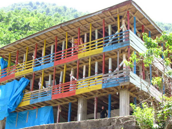 Imamzadeh Ebrahim village, a colorful wooden village in Gilan forests