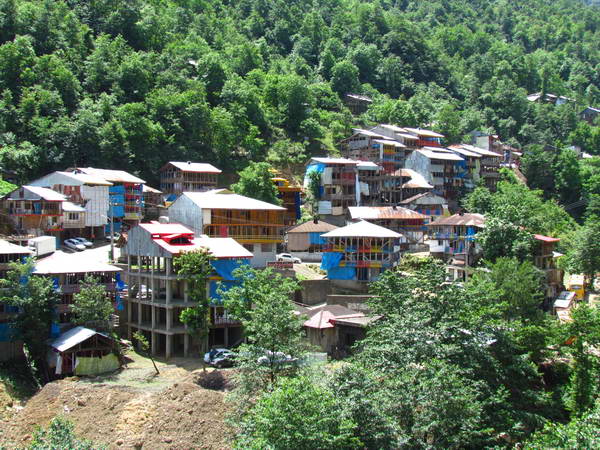Imamzadeh Ebrahim village, a colorful wooden village in Gilan forests