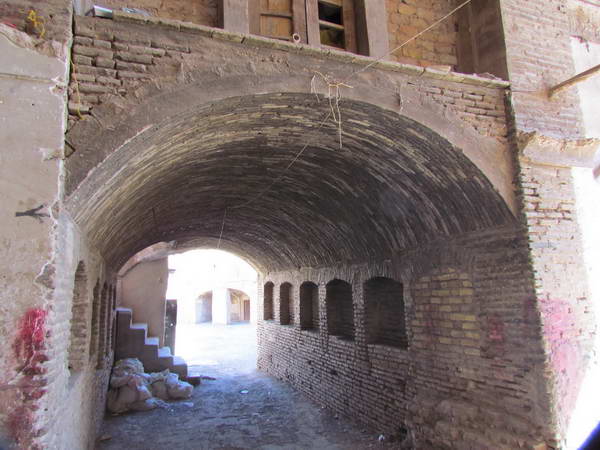 In the old texture of Kerman, next to the bazaar