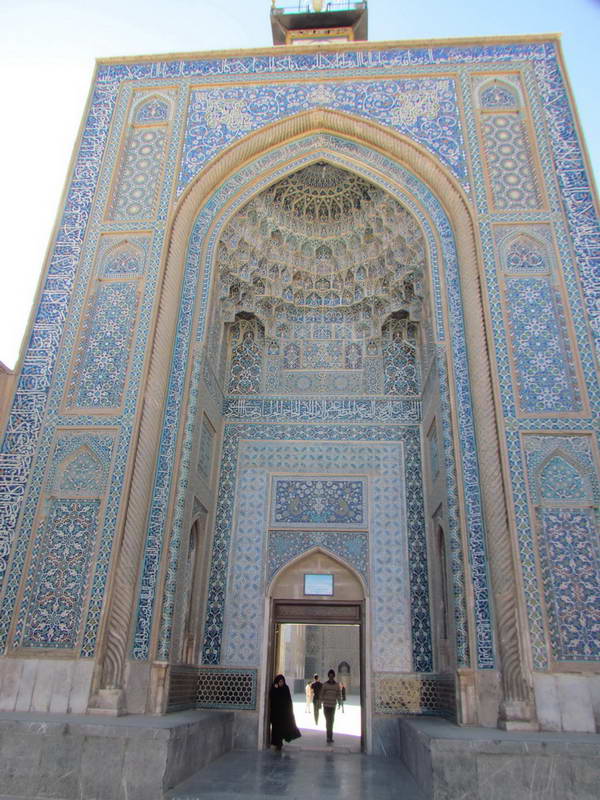 The high eastern entrance of Jame Mosque of Kerman