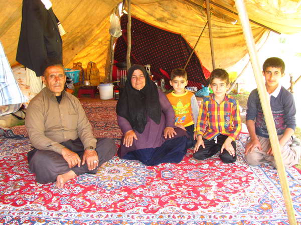 A Bakhtiari family, around the Lebd village