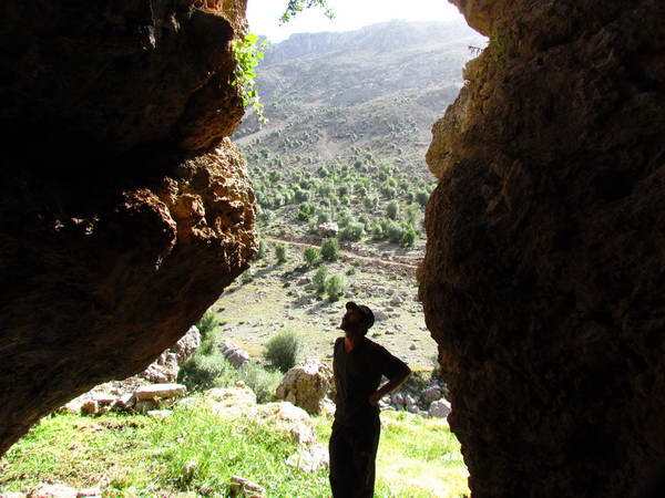 The natural caves in the north slops of Keyno mountain, around Lebd village