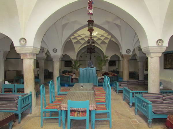Historical Vakil bath, now serves as a teahouse in Kerman