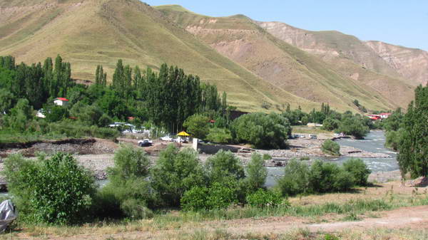 Shahroud river around the Nesa Bala village, Taleghan county