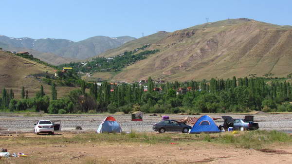 The beautiful and green nature in Taleghan county, attracts many tourists to it