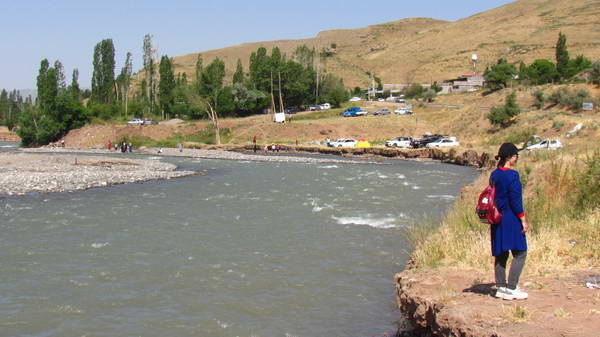 Shahroud river in Taleghan county