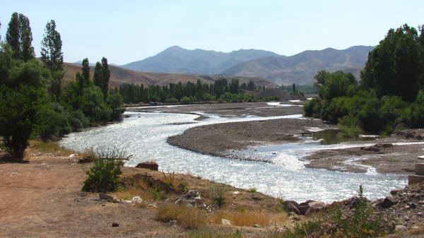 Shahroud river in Taleghan county