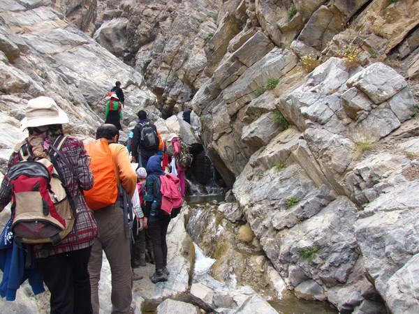 Tizab valley, towards Tizab Waterfall, north of Damavand city