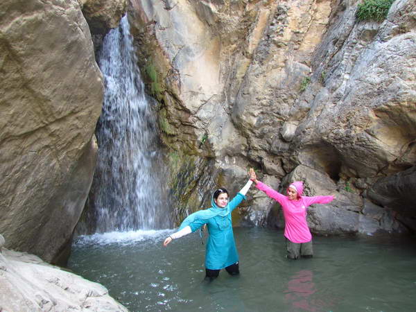 Tizab Waterfall, north of Damavand city