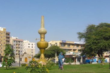 Urban symbols in a park of Bandar Abbas