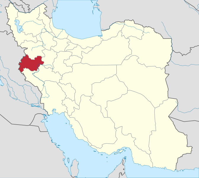 Kermanshah Province Map