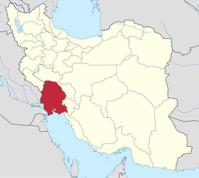 Khuzestan Province Map