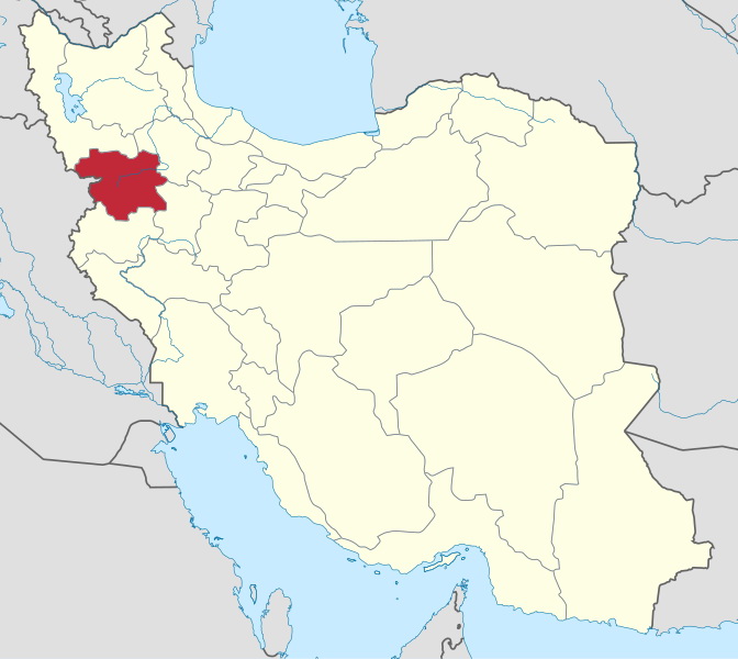 Kurdistan Province Map