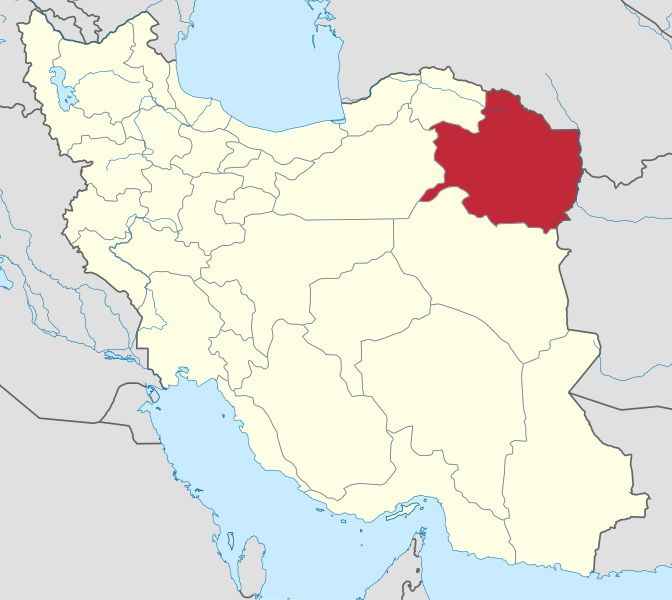 Razavi Khorasan Province Map
