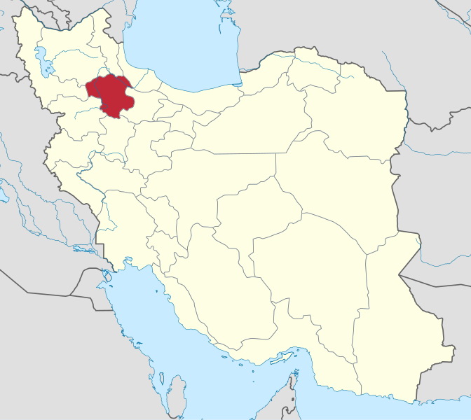 Zanjan Province map