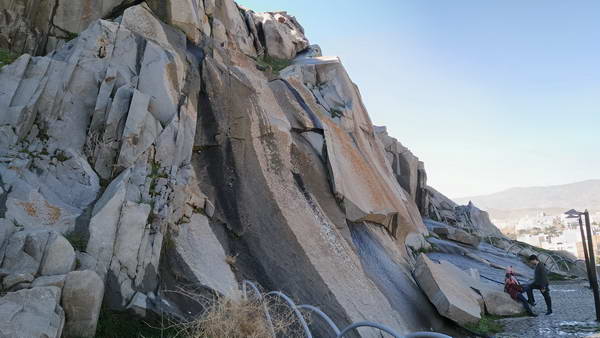 The monolith granite stones Kuh Sangi Park, Mashhad