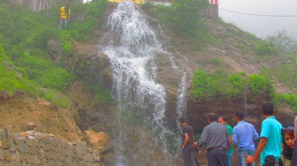 The waterfalls above the Javaher Deh village