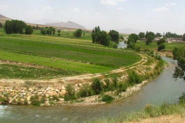 The nature along the Plasjan river, Freydun Shahr & Daran counties