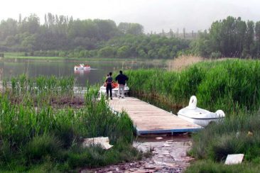 Ovan lake, near the Varbon village, Qazvin province