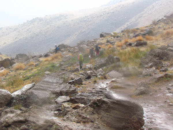 At the beginning of the way to climb to Kul Genoon peak in Oshtorankooh mountain range